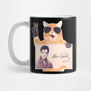 The King of Rock Retro Cat Mug